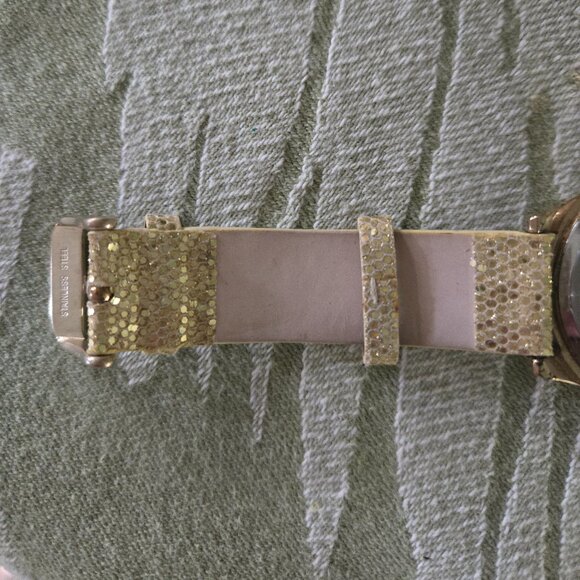 Anne Klein Gold Tone Sparkle Watch - Picture 7 of 10